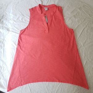 NWT Coral handkerchief hem tank top
